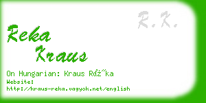 reka kraus business card